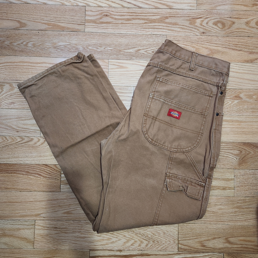Dikies Pants Double Knee Men's Brown, Work Pants